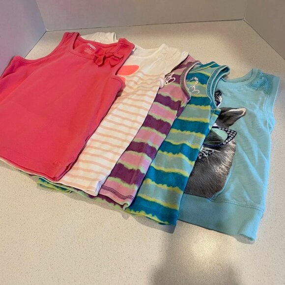 Girls Sz 7- 8 Summer Tops Gymboree Justice Childrens Place Lot of 5 - Picture 2 of 9